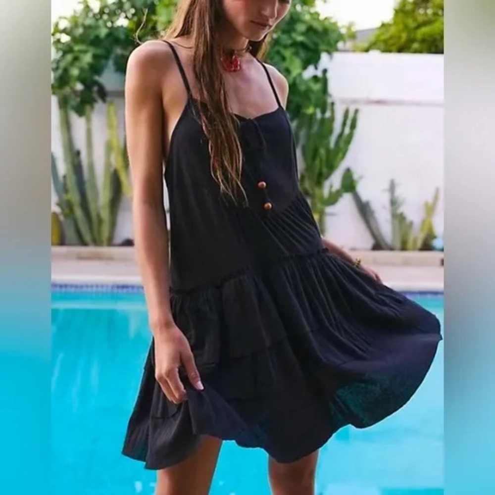 NWOT Free People Black Dress
